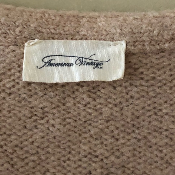 American vintage v-neck wool mohair sweater - Picture 2 of 4